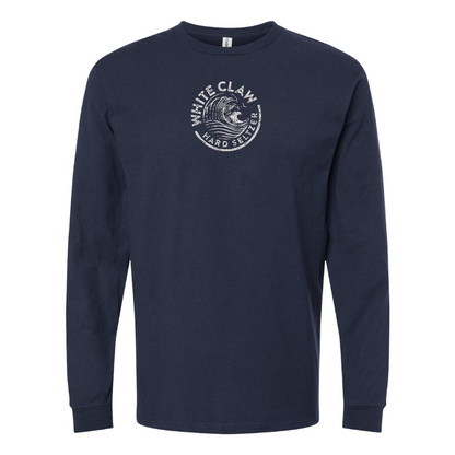Men's White Claw Logo Cotton Long Sleeve T-Shirt