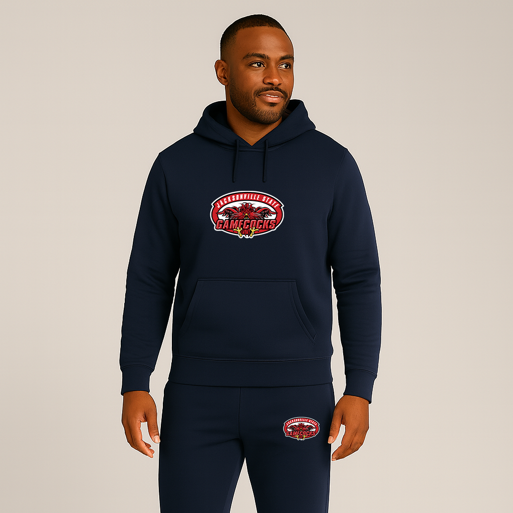 Men's Jacksonville State Gamecocks Logo Hoodie Joggers Set