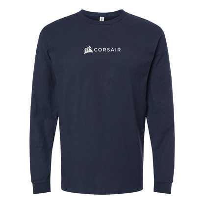 Men's Corsair Logo Cotton Long Sleeve T-Shirt