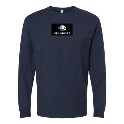 Men's Skinport Logo Cotton Long Sleeve T-Shirt