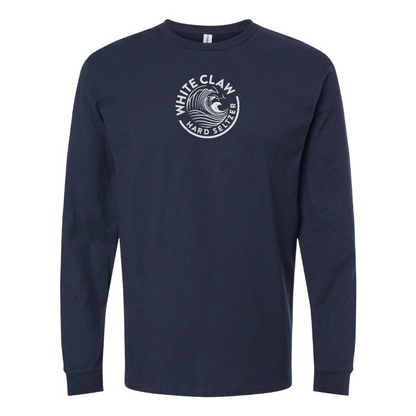 Men's White Claw Logo Cotton Long Sleeve T-Shirt