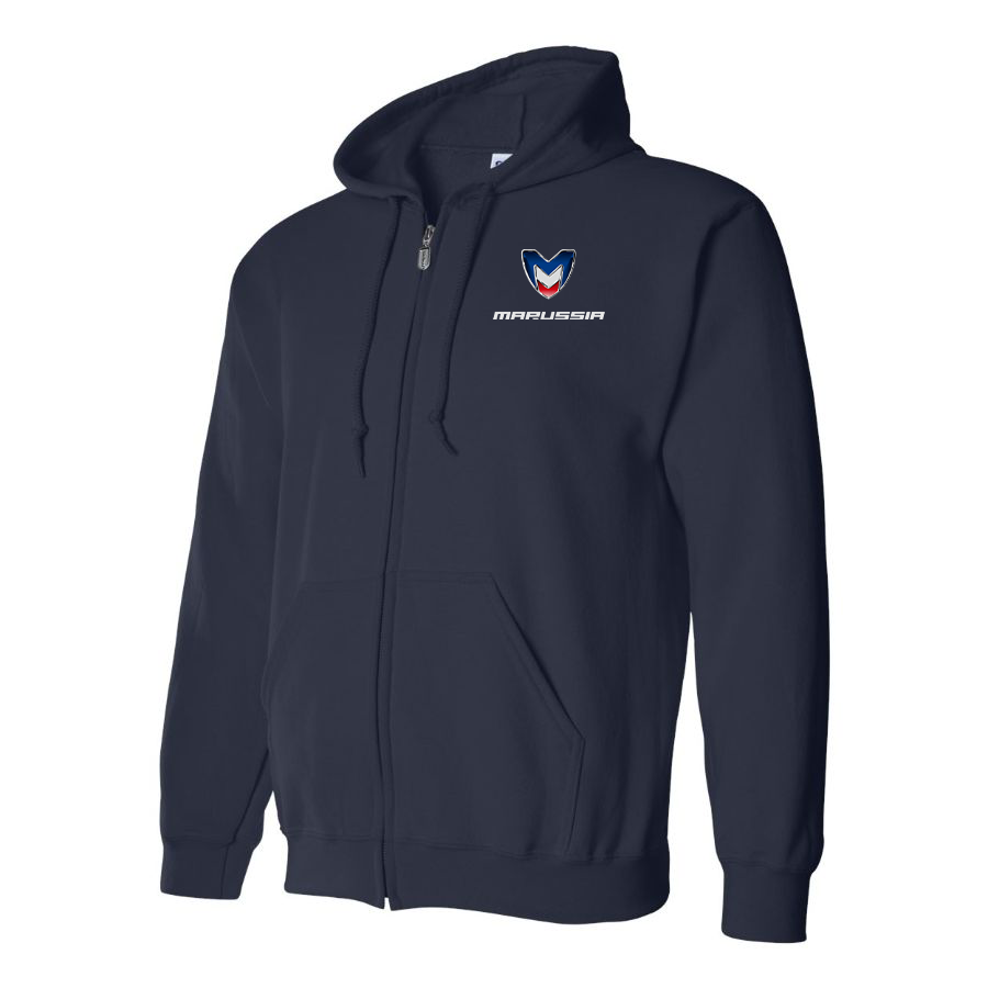 Men's Marussia Motors Logo Zipper Hoodie