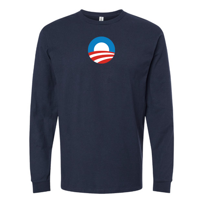 Youth Obama Logo Cotton Long Sleeve T-Shirt