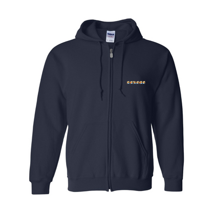 Men's Kansas Gildan  Heavy Blend Full Zip Hooded Sweatshirt