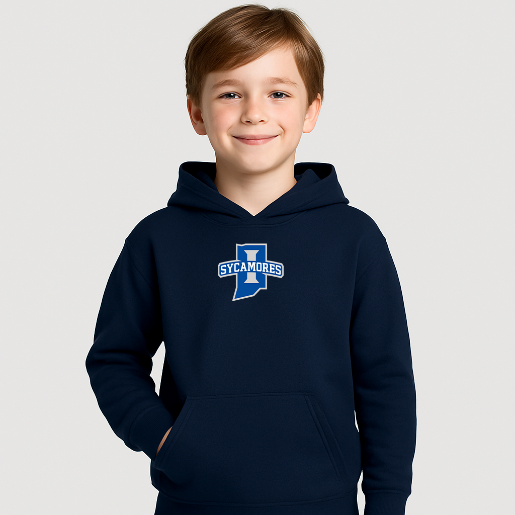 Youth Indiana State Sycamores Logo Pullover Hoodie