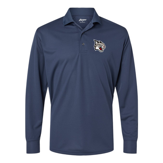 Men's  Davidson Wildcats Paragon Prescott Long Sleeve Polo