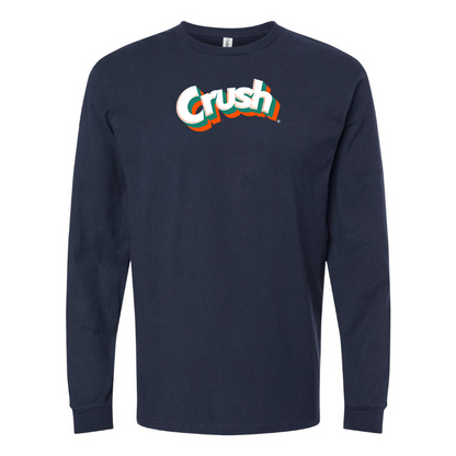Men's Crush Logo Cotton Long Sleeve T-Shirt