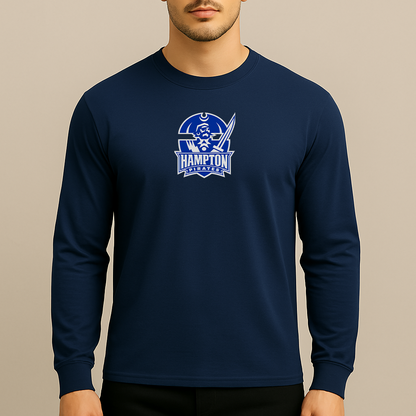 Men's Hampton Pirate Logo Long Sleeve T-Shirt