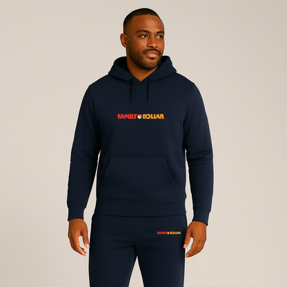 Men's Family Dollar Logo Hoodie Joggers Set
