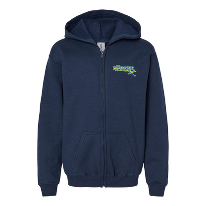 Youth CSU-Bakersfield Roadrunners Gildan Heavy Blend Full Zip Hooded Sweatshirt