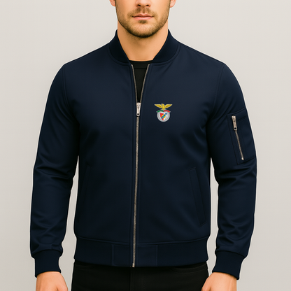 Men's SL Benfica FC Lightweight Bomber Jacket - Navy
