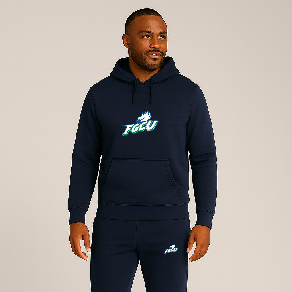 Men's Florida Gulf Coast Eagles Logo Hoodie Joggers Set