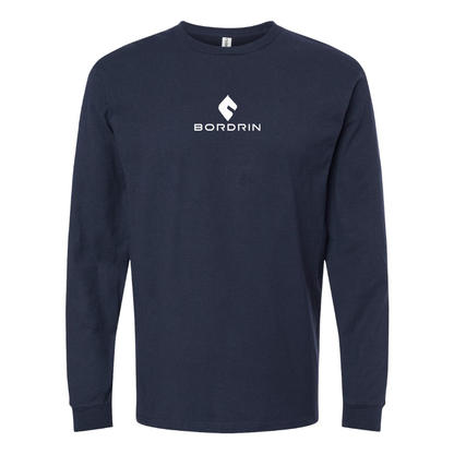 Youth Bordrin Logo Cotton Long Sleeve T-Shirt