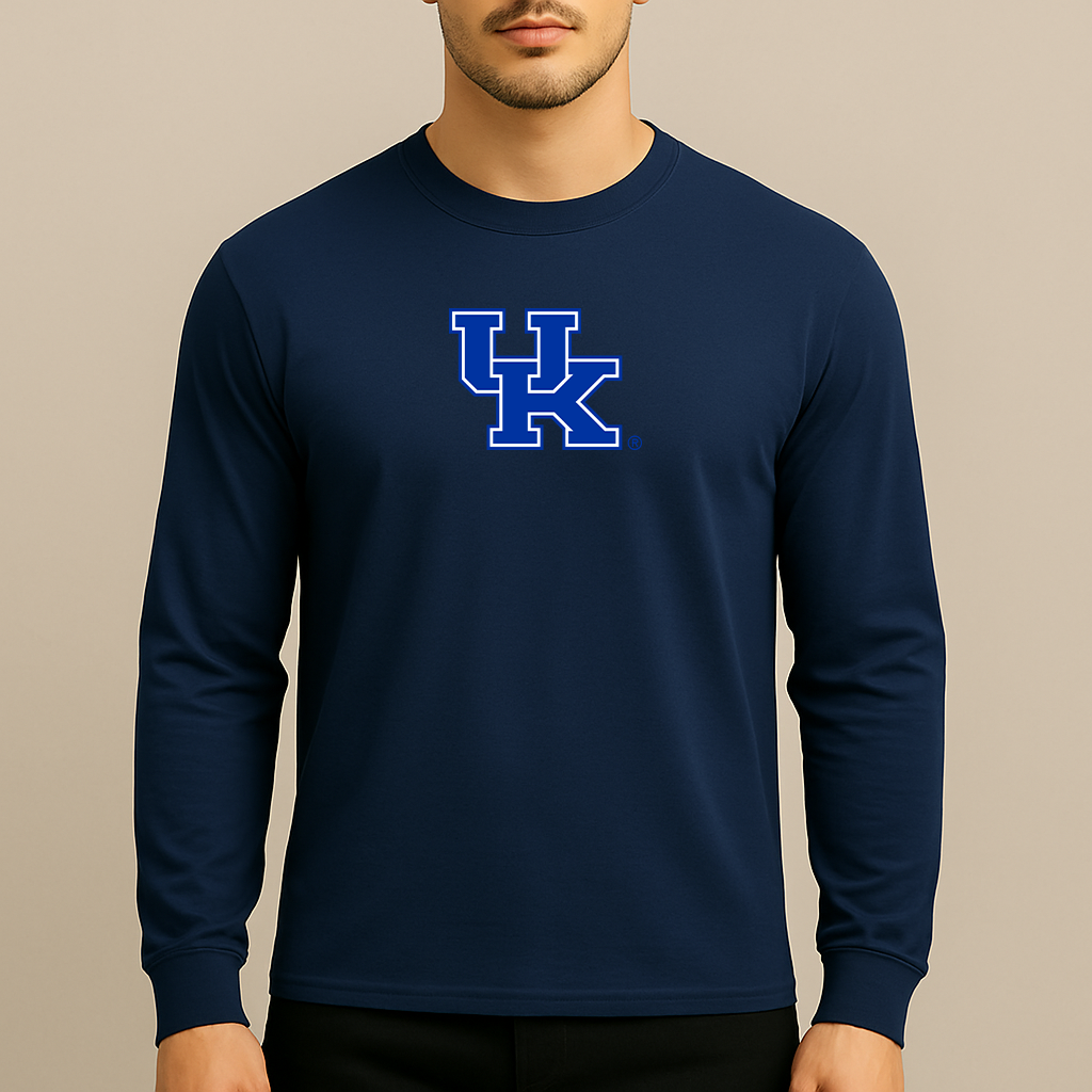 Men's Kentucky Wildcats Logo Long Sleeve T-Shirt