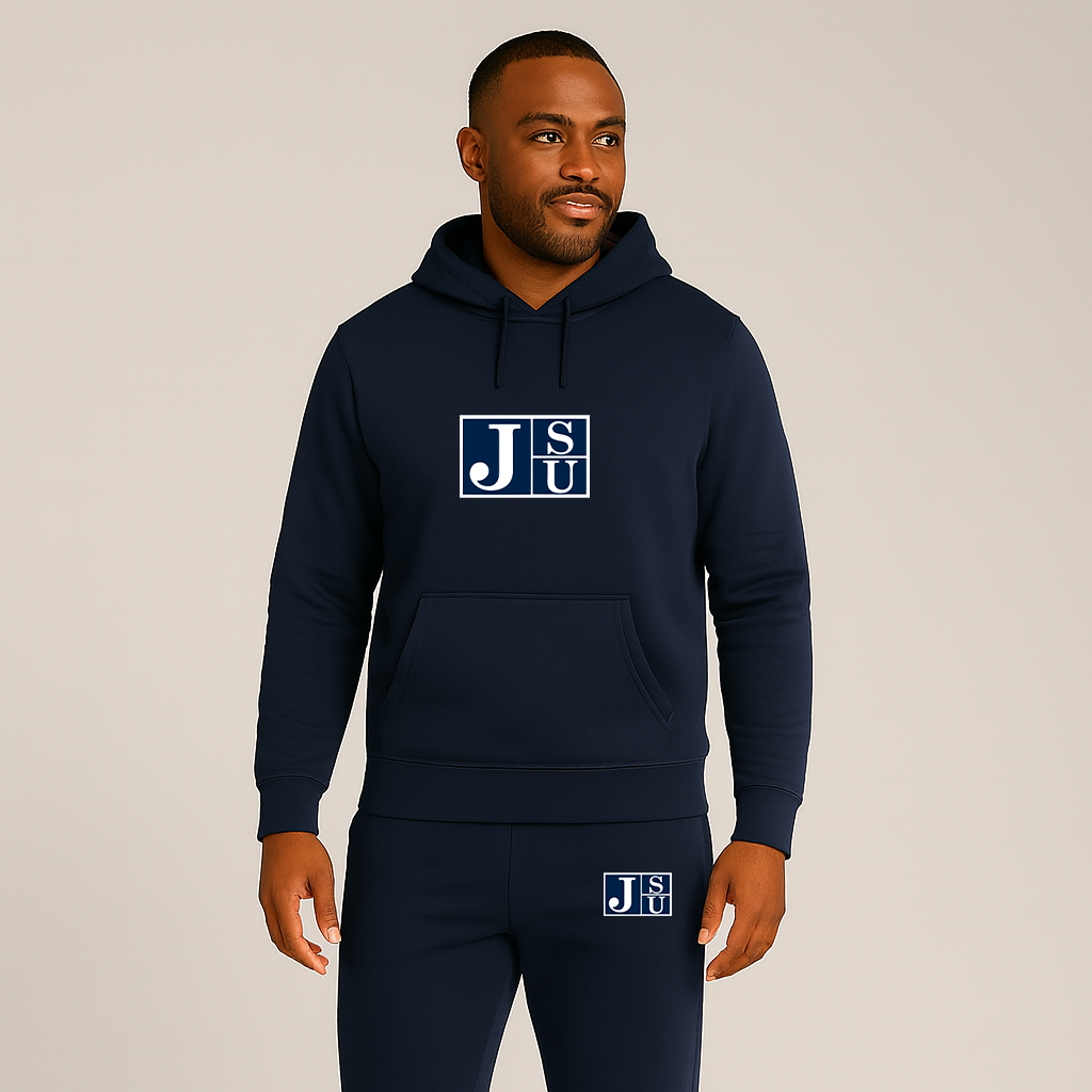 Men's Jackson State Tigers Logo Hoodie Joggers Set