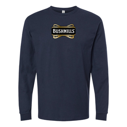 Men's Bushmills Logo Cotton Long Sleeve T-Shirt