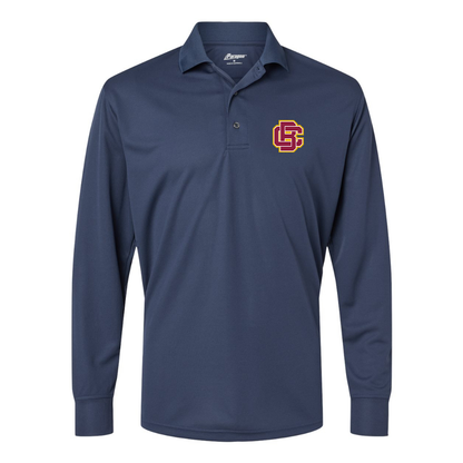 Men's  Bethune Cookman Wildcats Paragon Prescott Long Sleeve Polo
