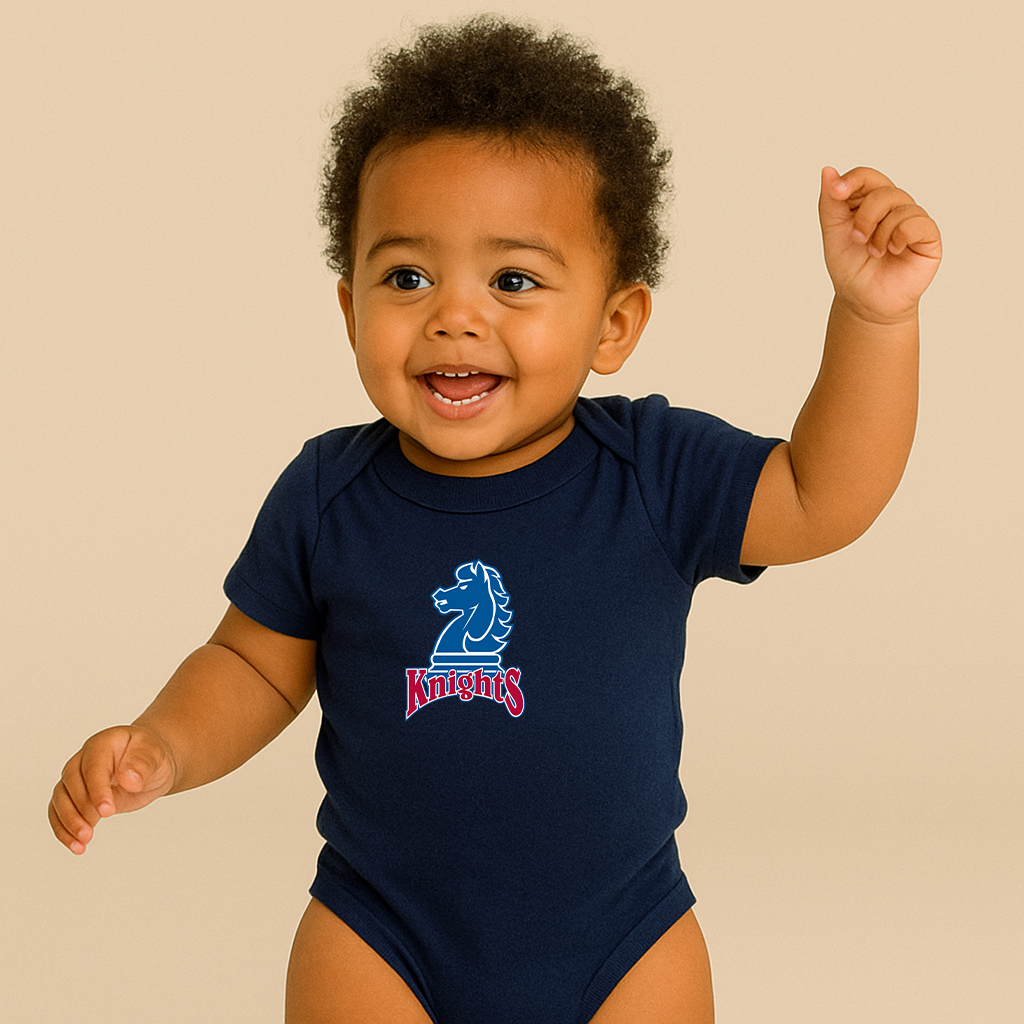 Fairleigh Dickinson Knights Logo Baby Romper Onesie