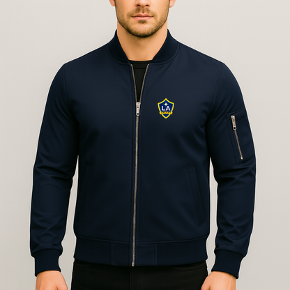 Men's LA Galaxy FC Lightweight Bomber Jacket - Navy