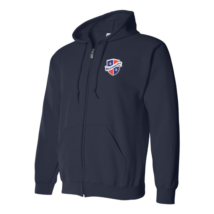 Men's Marquette Logo Zipper Hoodie