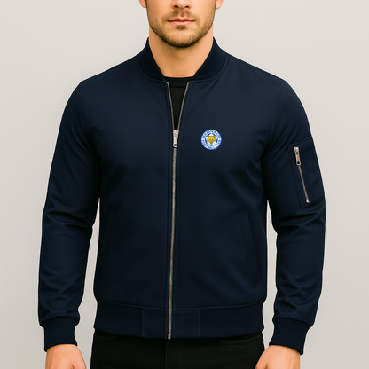 Men's Leicester City FC Lightweight Bomber Jacket - Navy
