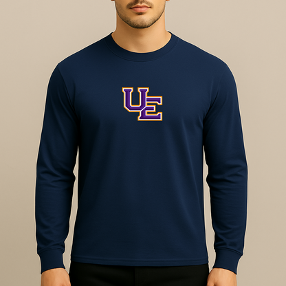 Men's Evansville Purple Aces Logo Long Sleeve T-Shirt