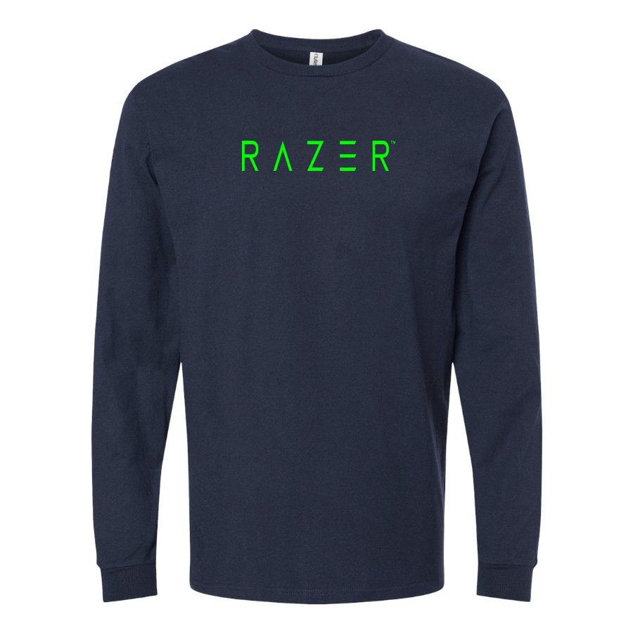 Men's Raze Logo Cotton Long Sleeve T-Shirt