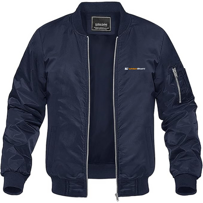Men's UnionStahl Logo Lightweight Bomber Jacket Windbreaker Softshell Varsity Jacket Coat