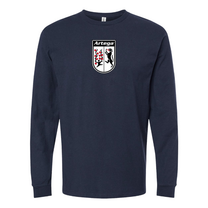 Men's Artega Logo Cotton Long Sleeve T-Shirt