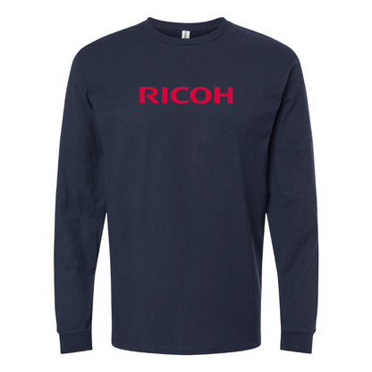 Men's Ricoh Logo Cotton Long Sleeve T-Shirt