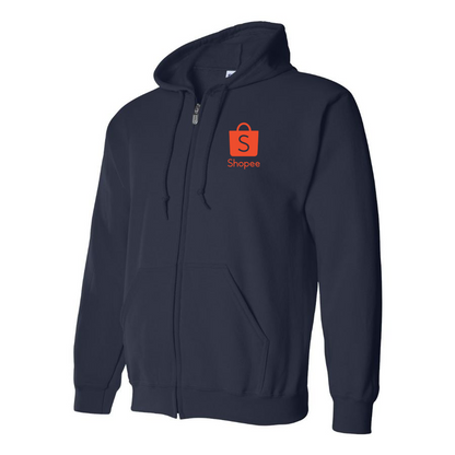 Men's Shopee Logo Zipper Hoodie