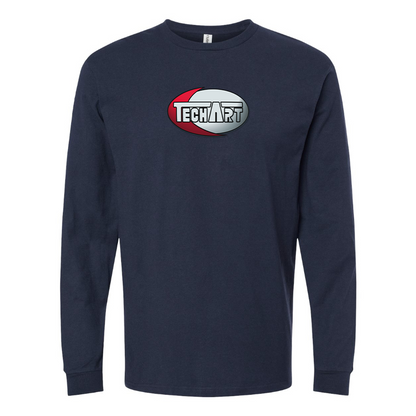 Men's TechArt Logo Cotton Long Sleeve T-Shirt