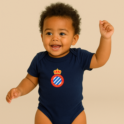 Espanyol Soccer Logo Baby Romper Onesie