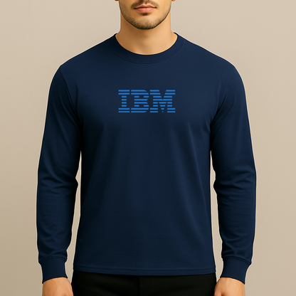 Men's IBM Logo Long Sleeve T-Shirt