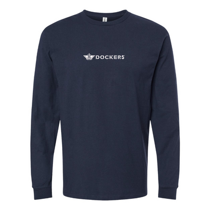 Youth Dockers Logo Cotton Long Sleeve T-Shirt