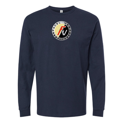 Men's Facel Vega Logo Cotton Long Sleeve T-Shirt