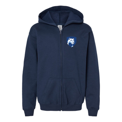 Gildan Heavy Blend Youth Penn State Symbol Full Zip Hooded Sweatshirt
