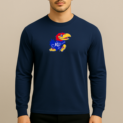 Men's Kansas Jayhawks Logo Long Sleeve T-Shirt