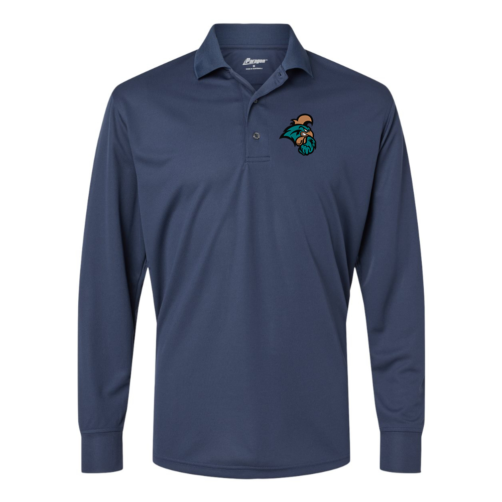 Men's Coastal Carolina Chanticleers Paragon Prescott Long Sleeve Polo