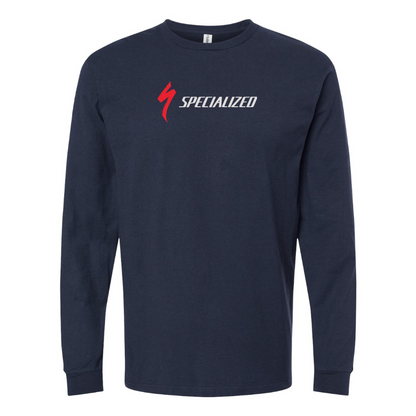 Men's Specialized Logo Cotton Long Sleeve T-Shirt