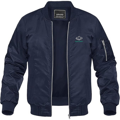 Men's Bogdan Motors Logo Lightweight Bomber Jacket Windbreaker Softshell Varsity Jacket Coat