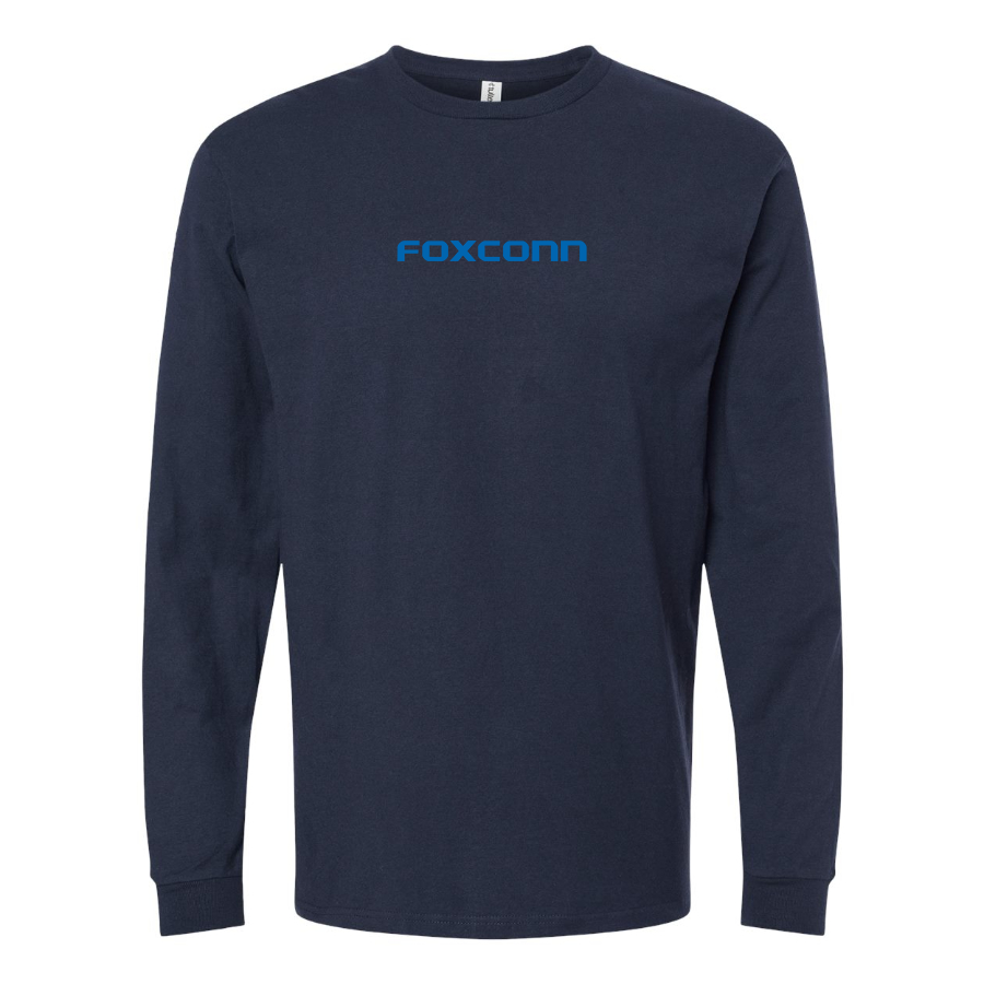 Men's Foxconn Logo Cotton Long Sleeve T-Shirt