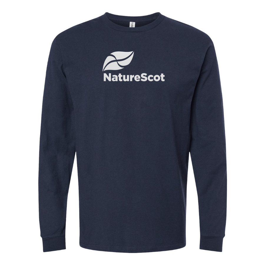 Men's Nature Scot  Logo Cotton Long Sleeve T-Shirt