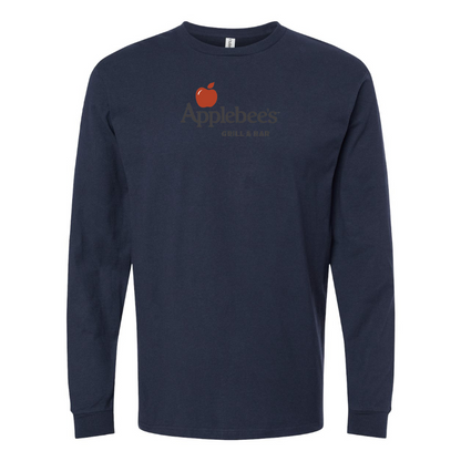 Men's Applebees Logo Cotton Long Sleeve T-Shirt