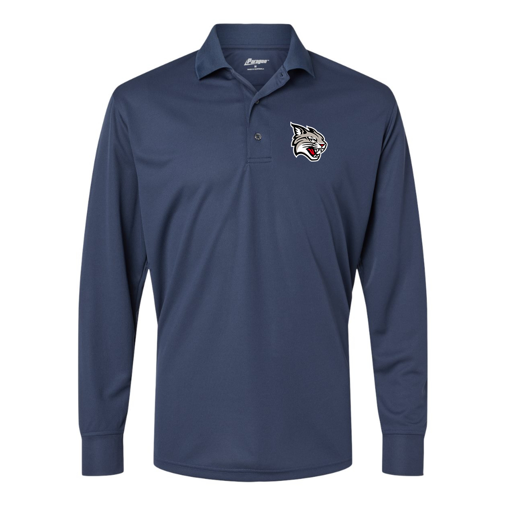 Men's  Davidson Wildcats Paragon Prescott Long Sleeve Polo
