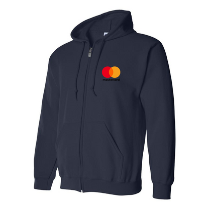 Men's Mastercard Logo  Zipper Hoodie