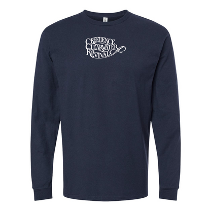 Men's Creedence Clearwater Revival Logo Cotton Long Sleeve T-Shirt
