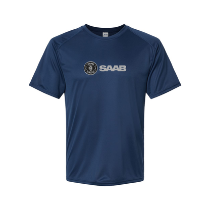 Men's Saab Logo Polyester T-Shirt