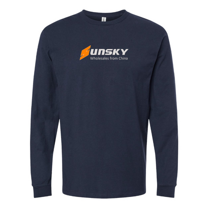 Men's SUNSKY Logo Cotton Long Sleeve T-Shirt