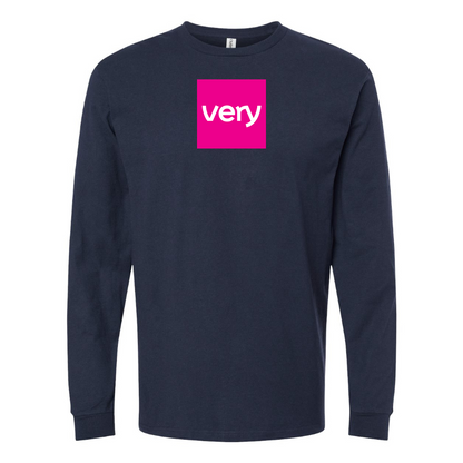 Men's Very Logo Cotton Long Sleeve T-Shirt
